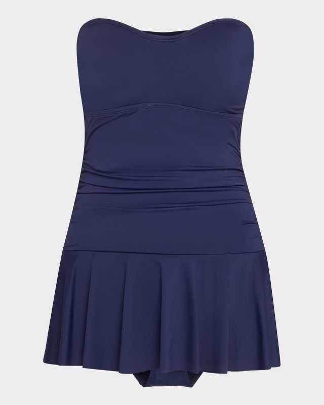 Pearl Underwire Bandeau Swim Dress